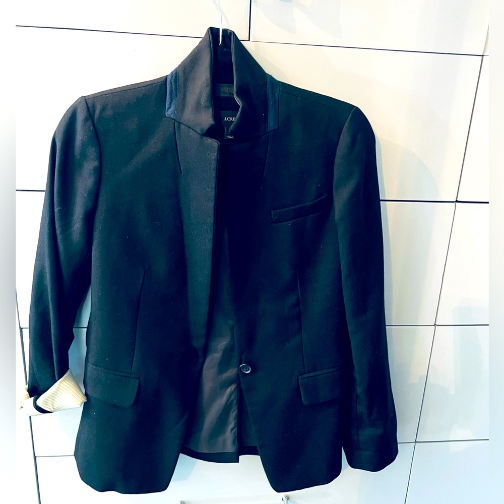 Jcrew Collection Popped Collar Blazer